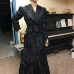 Black Mourning Dress circa 1875-1878 Belonged to one of Abraham Van Etten's daughters. (Mary or Franny) Donated by Terry Green